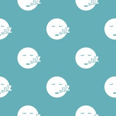 Sleep smile icon. Vector simple illustration of sleep smile icon isolated on white background