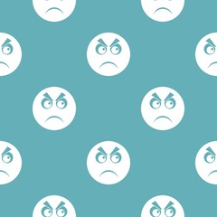 Angry smile icon. Vector simple illustration of angry smile icon isolated on white background