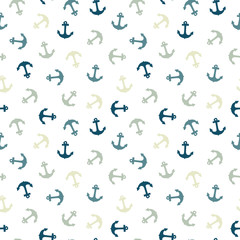 Seamless pattern with anchor. Can be used for textile, website background, book cover, packaging.