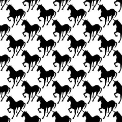 Unicorn seamless pattern. Can be used for textile, website background, book cover, packaging.