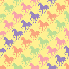 Unicorn seamless pattern. Can be used for textile, website background, book cover, packaging.