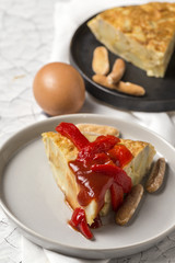 Delicious potato omelet