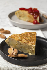 Delicious potato omelet