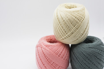 Colorful thread. yarns are available in many color.