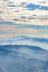 Fototapeta premium Andes Mountains Aerial View, Chile