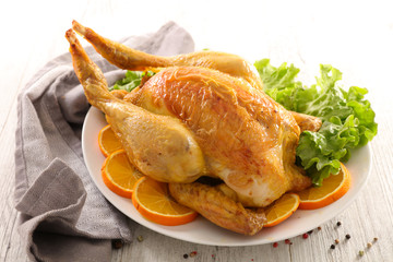 grilled chicken with orange