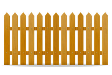 wooden fence vector illustration