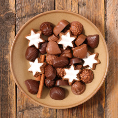 assorted festive chocolates