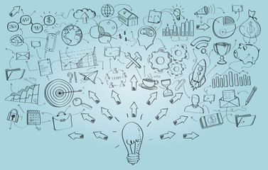 Hand drawn vector project presentation