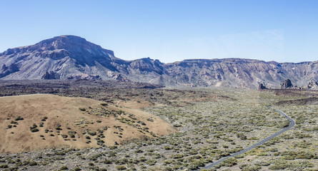 highway in the desert landscape 
