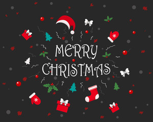 Christmas festive background. Vector illustration.