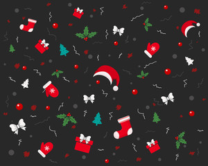 New Year festive background. Vector illustration.
