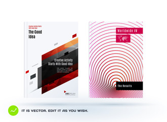 Fototapeta premium Abstract design of business vector template, brochure