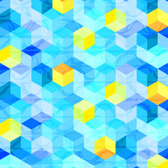 Colorful hexagonal shape abstract vector background