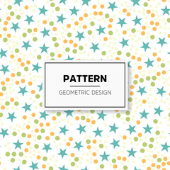 Abstract colorful mosaic. Seamless pattern of geometric shapes