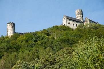 Ruins of castle Bezdez in central Bohemia, Czech republic