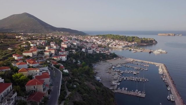 Greek city from the air