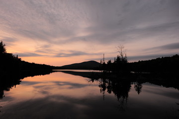 Fototapeta premium mystery lake Long Lake N.Y.