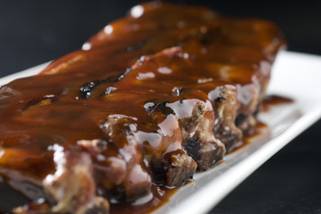 costillas a la brasa.
