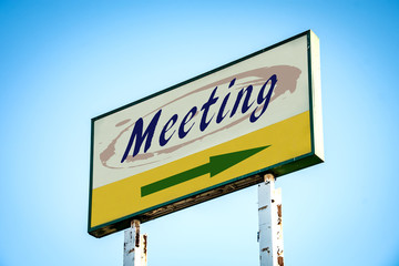 Schild 301 - Meeting