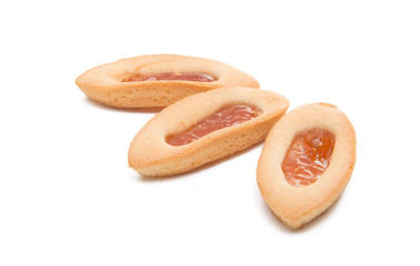 biscuits with jam isolated