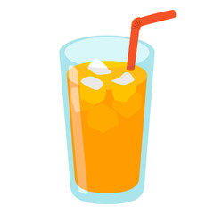 オレンジジュース　イラスト
