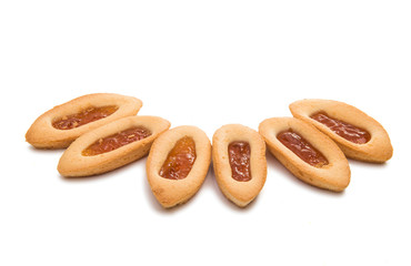 biscuits with jam isolated