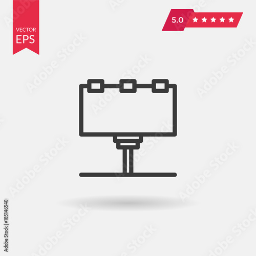 Billboard Simple Vector Icon Outdoor Advertising Large Banner I