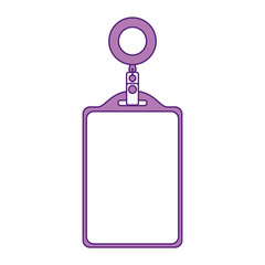 identification card corporate office empty template vector illustration