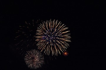 Blue and white Firework