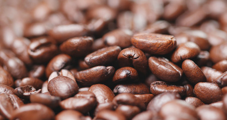 Coffee bean in stack