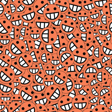 background of emoticons of red color