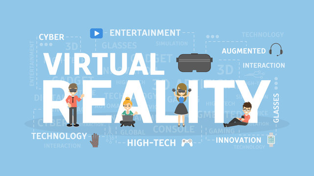 Virtual reality concept.