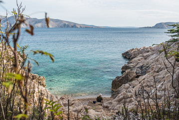 Bucht auf der Insel Baska in Kroatien