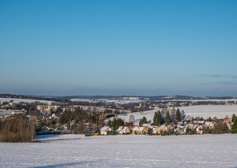 Fototapeta na wymiar Winter im Vogtland