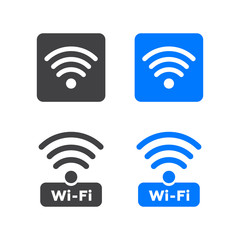 Wireless and wifi icons. Wireless Network Symbol wifi icon. Wireless and wifi vector