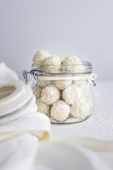 White Chocolate Coconut Truffles