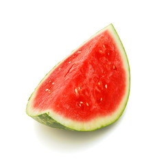 Watermelon on white