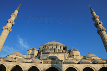 Fototapeta na wymiar moschee, istanbul, türkei, architektur, islam, minarett