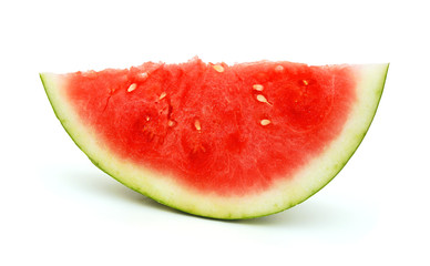 Watermelon on white