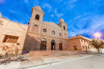 Church in Cafayate in Salta Argentina.