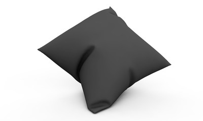 pillow isolated on white background 3d render