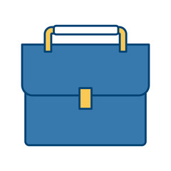 Business briefcase isolated