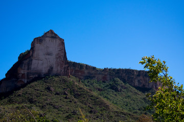 cathedral mountain range in the Jalapão state park in Tocantins - Brazil