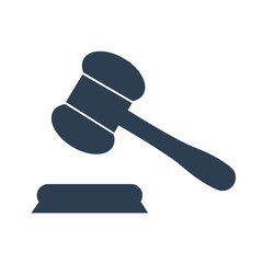 Judge gavel Icon Vector.