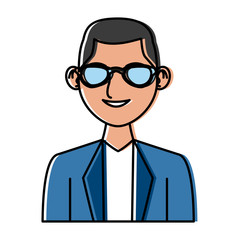 Young man with elegant clothes