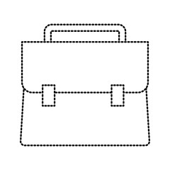 Business briefcase isolated