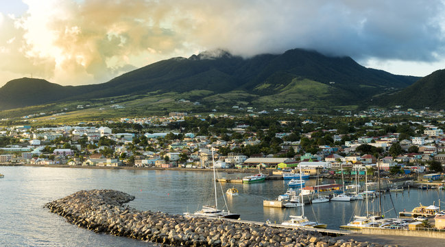 Panorama of Basseterre, St Kitts