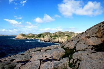 Fototapeta na wymiar landschaft, berg, fels, himmel, natur, blau, Norwegen