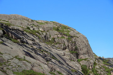 landschaft, berg, fels, himmel, natur, blau, Norwegen